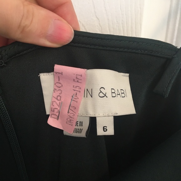 Cali Satin Charmeuse Midi Dress Dark Emerald - Picture 5 of 5